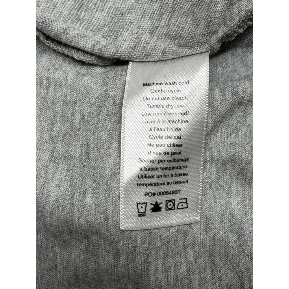 Rag & Bone Dress Womens Large Gray Pima Cotton T-Shirt Casual Lounge Relaxed - Picture 10 of 13